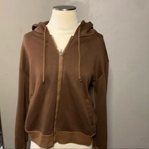 Brown zip up hoodie